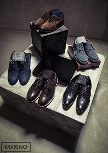 Marino Mens Patterned Dress Socks, Colorful Fun Socks, Fashion Cotton Socks - 5 Pack - Diamond Collection - 13-152