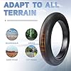WEEROCK 20 X 3.0 Inch Bike Fat Tire E-Bike Tires 2 Pack Bicycle Tyres with Inner Tubes Folding Bead Tires Compatible with Wide Mountain Snow Bicycle Electric Bike #4