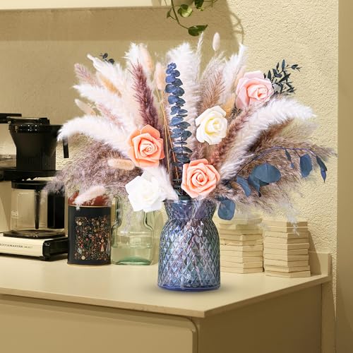 Dried Flower Bouquet | Pampas Grass Decor | Floral Arrangements for Home & Wedding | Boho, Rustic, and Modern Decorations (Without vase) - Image 8