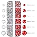 editTime Nail Art Rhinestones Crystals AB Flatback Rhinestones Stones Gems with Pick Up Tweezer and Brush for Nail Art Makeup Shoes Clothes Crafts (Soild Color-kit2)