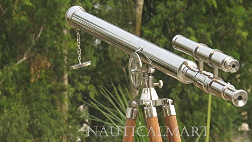 NAUTICALMART NM010888 Floor Standing Chrome Finish Griffith Astro Telescope 65"