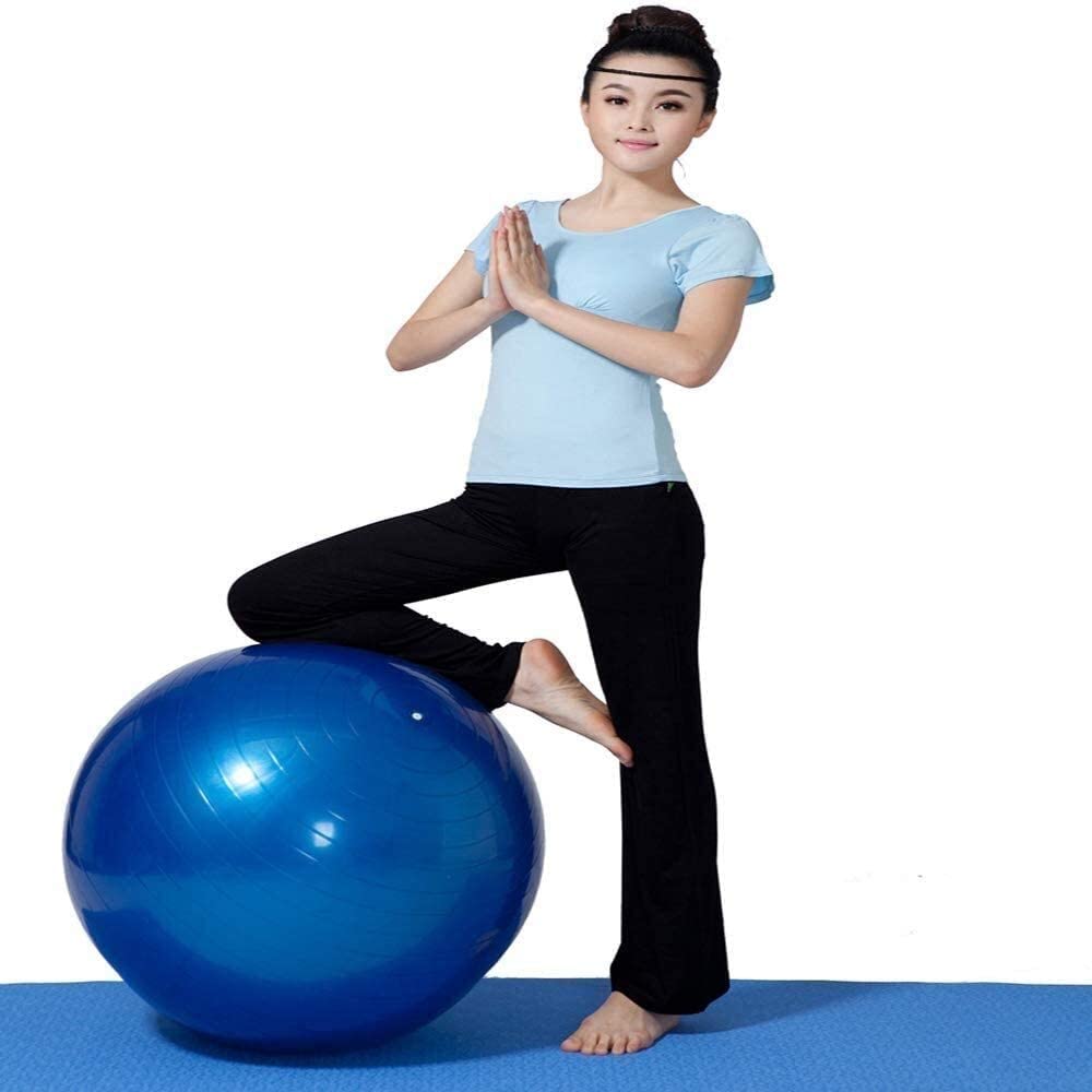 NAKEAH GCX- Fitness Ball Pilates Ball Gym Yoga Ball Delivery Ball, con Bomba de Aire, Adecuado for la Oficina en casa Fitness Balance Assistance Ball Seguridad (Color : Rosso, Size : 85cm)