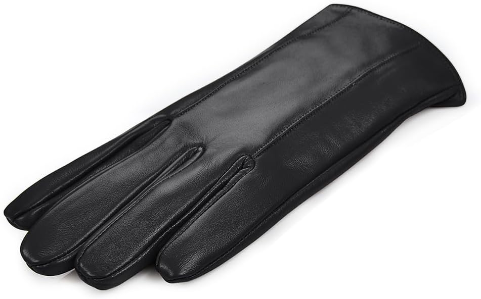 MGGMOKAY Men’s Leather Gloves Sheepskin Winter Gloves with Cashmere Lined - Image 5