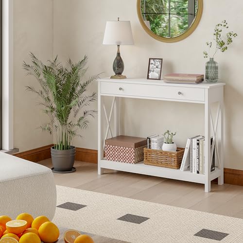 Mesa de sofá de vestíbulo estrecha para transformar la decoración del pasillo 4