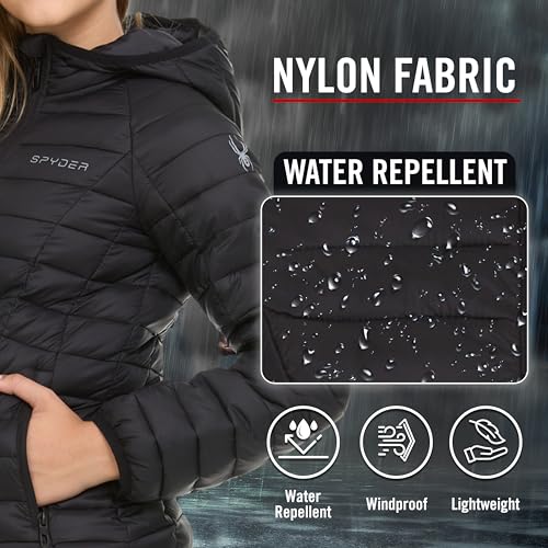 Spyder Girls Puffer Jacket with Hood Packable, Girls Winter Coats, Lightweight Ski Snow Outerwear2