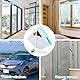 GAESHOW Magnet Fensterputzer, Doppelseitiger Magnetischer Glasreiniger Verstellbar, Double Side Magnetic Window Cleaner, Zwischen 5-12 mm, Glaswischer Fenster für Innen und Außenbereich