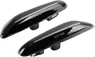 Topteng LED Sequential Blinker Side Indicator Turn Signal for BMW E82 Coupe (1 Series 2008-13, NOT 1M), E83 (X3 Series 2004-10), E84 (X1 Series 2013-15), E91 Wagon (3 Series 2006-12)