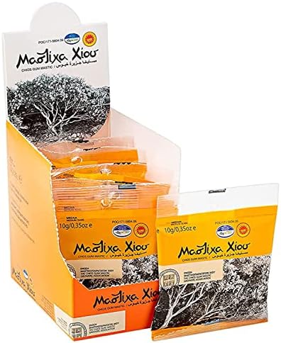 Chios Mastic Gum 100g/3.53oz Medium Tears, 10x10g 100% Pure Mastic Tears