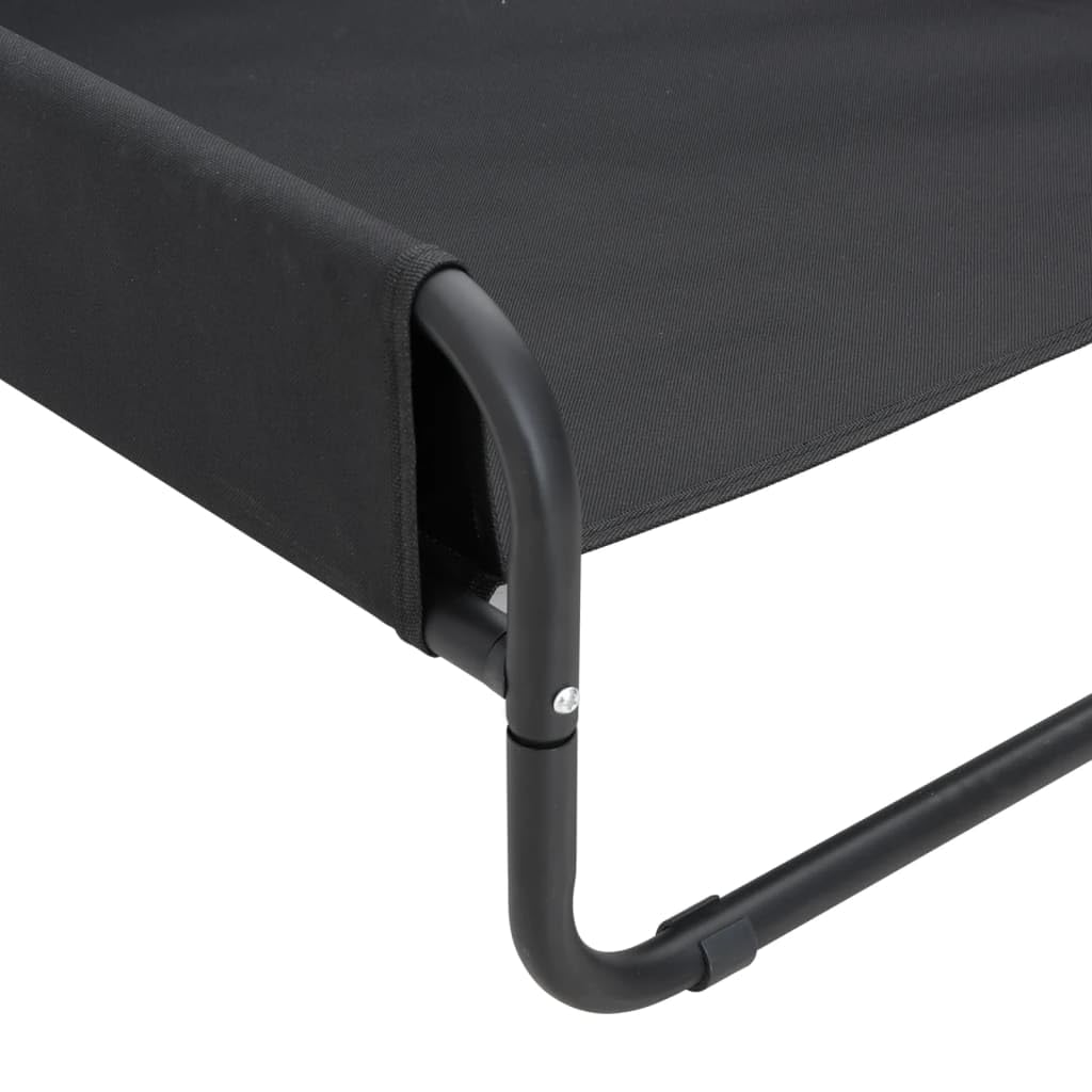 Cuccia rialzata per cani, in tessuto Oxford e acciaio verniciato a polvere, 85 x 85 x 33 cm, cuscino per cani, per interni ed esterni, posto per dormire stabile, zona di riposo asciutta