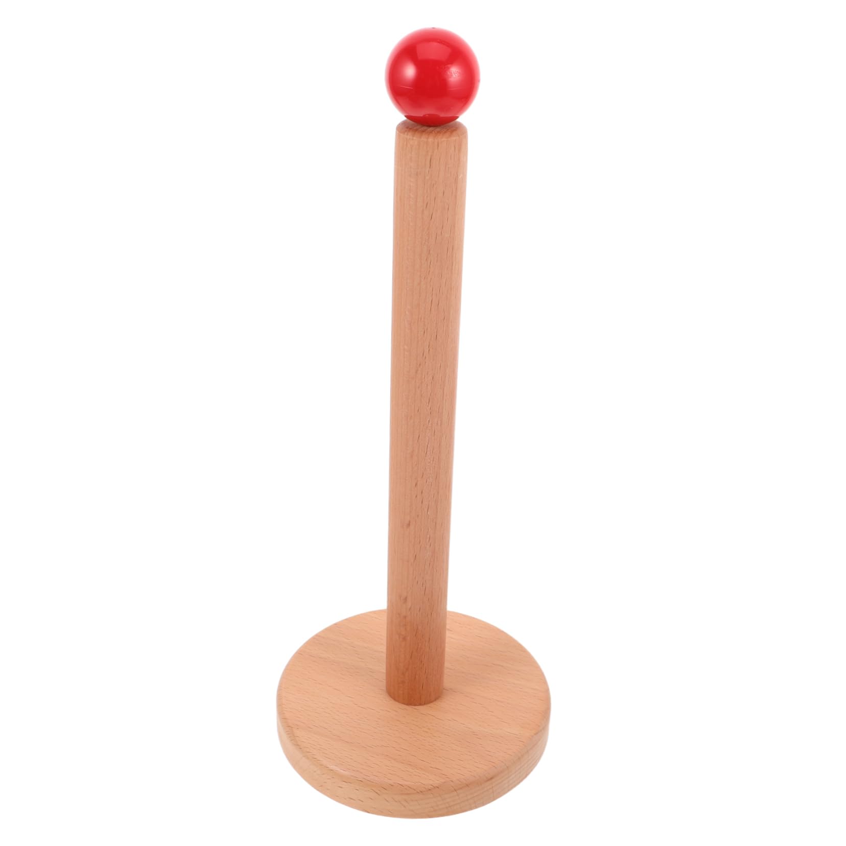 BESPORTBLE Hair Accessories Rack Vertical Scrunchies Holder Stand for Women Natural Wood Storage Organizer with Ample Capacity for Hair Ties Ropes Minimalist Design