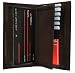 Genuine Leather Checkbook Cover Wallet Organizer with Credit Card Holder (Brown)