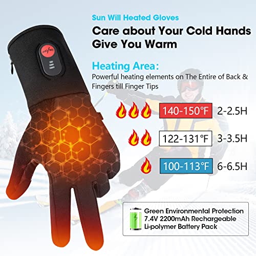 Miniatura 2 de Guantes Calefactables Electrónicos Para Hombre Y Mujer, Guantes Calefactables Moto Invierno Térmicos De Artritis Batería Recargable Calentador De Mano Para Esquí Motociclismo Pesca Senderismo Caza