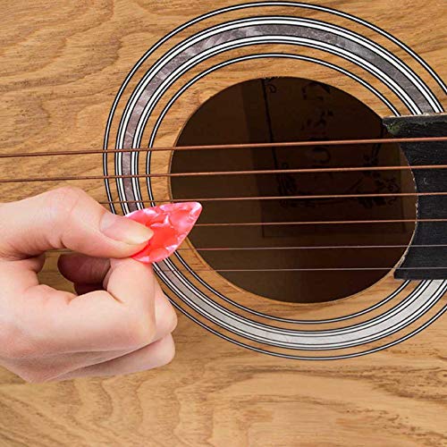 Guitar Stickers, 3 Pcs Guitar Fretboard Stickers For Beginners， Guitar Note Stickers With 12 Pcs Guitar Picks (3 Guitar Stickers) #TOP6
