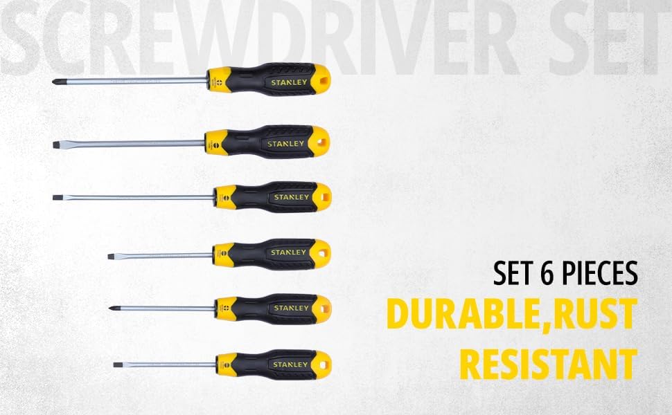 Miniatura 2 de Stanley Juego de destornilladores Cushion Grip2 de 6 piezas