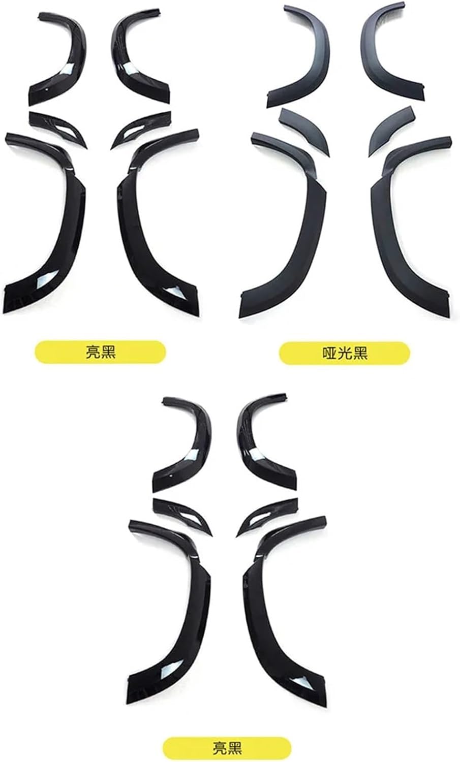 Car Wheel Eyebrow Arch Trim Side Fender Flare Strip Compatible for Land Rover Defender 110 2020-2024 Mudguards Auto Front Rear Mudflap (Color : 110 Matte Black)