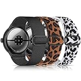 Tovimall Correas de nailon compatibles con Google Pixel Watch 3 de 45 mm, correas elásticas ajustables y suaves pulseras deportivas de repuesto para Pixel Watch 3 de 45 mm, hombres y mujeres (paquete