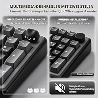 YUNZII B98 PRO QMK/VIA Gaming-Tastatur (Schwarz, Candy Linear Switch) – Ansicht 8