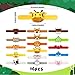 XIPEGPA 16 PCS Stuffed Animal Slap Bracelets Set Animal Farm Ocean and Jungle Plush Slap Bracelets Cute Wrist Band Toy for Party Favors 16 Styles