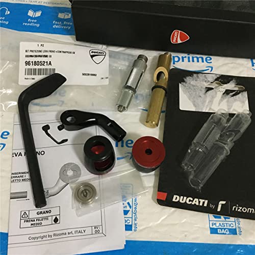 Crazy Metalman Brake Lever Protector W/ Adapter Compatible For Ducati V4 V2 Streetfighter #TOP3