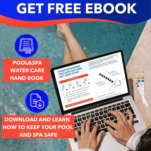 All-New 2023 Pool And Spa Test Strips 7 In 1 Quick & Superaccurate Swimming Pool Test Kit - Hot Tub Test Strips And Pool Water Testing Strips For Ph Chlorine Bromine Hardness Alkalinity Cyanuric Acid #TOP4