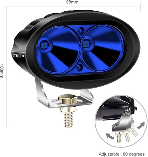 Miniatura 2 de Luz azul de la seguridad de la carretilla elevadora 8PCS de 20W LED, luz de advertencia de seguridad de la carretilla elevadora de Warehouse Luces