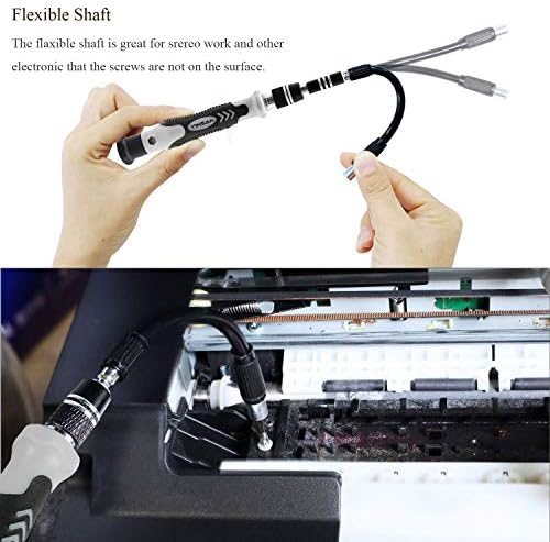 YINSAN Zestaw wkrętaków precyzyjnych 120 sztuk, mini wkrętaków magnetycznych, zestaw narzędzi komputerowych do naprawy PC, laptopa, telefonu, okularów, Mac, smartfonów, majsterkowania i konsol do