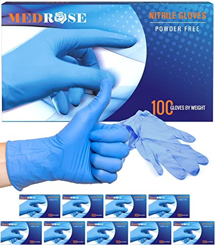 Medrose Small Nitrile Gloves - 1000 Count Disposable Gloves Latex Free - Powder Free Non-Latex Gloves, Medical Exam Glove #TOP1