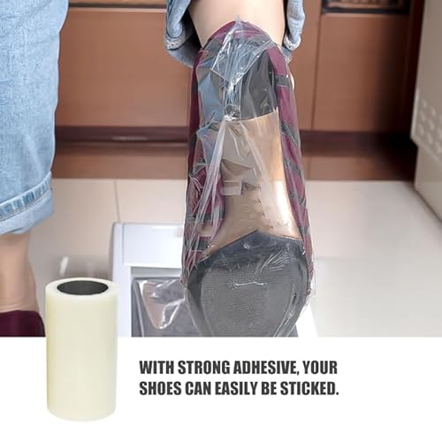 OSALADI Schuhfolie Einweg 109 Fußgrößen Praktisch Pe-Material Schuhüberzieher Für Automatische Schuhfolienmaschine Staub- Und Kratzschutz