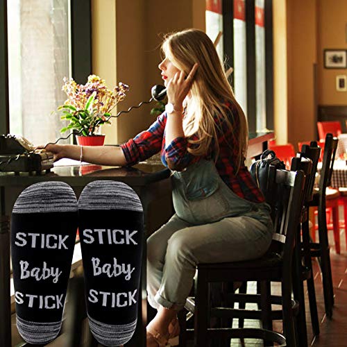 Levlo Ivf Pregnancy Gift Stick Baby Stick Cotton Socks Frozen Embryo Transfer Socks (2 Pairs/Set-Mid Calf-1) #TOP3