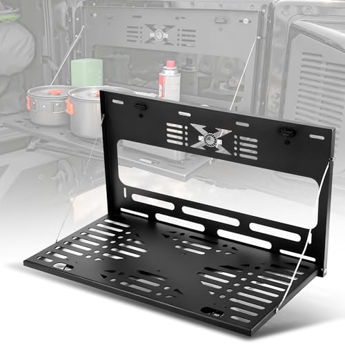 OFFROAD GAMERS Bronco Upgraded Tailgate Table for 2021-2025 2/4 Door Ford Bronco (Not Sport) Rear Trunk Foldable Cargo Shelf Bronco Storage Accessories Molle Panel Camping Accessories