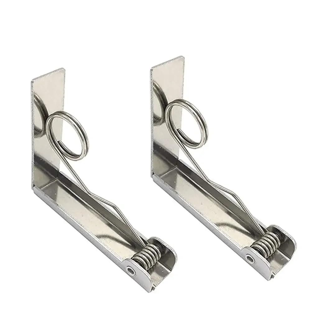Pinces pour Nappe, Paquet de 4 Pinces Table en Acier Inoxydable argentées 6 centimètres for extérieur et intérieur