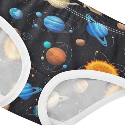 Joisal Colorful Planets Cartoon Toddler Girls Underwear 2t Cotton Panties for Girl Funny Undies Kids Briefs4