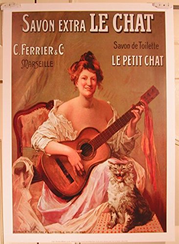 Affiche Savon Le Chat 50X70 cm pour décoration murale vintage