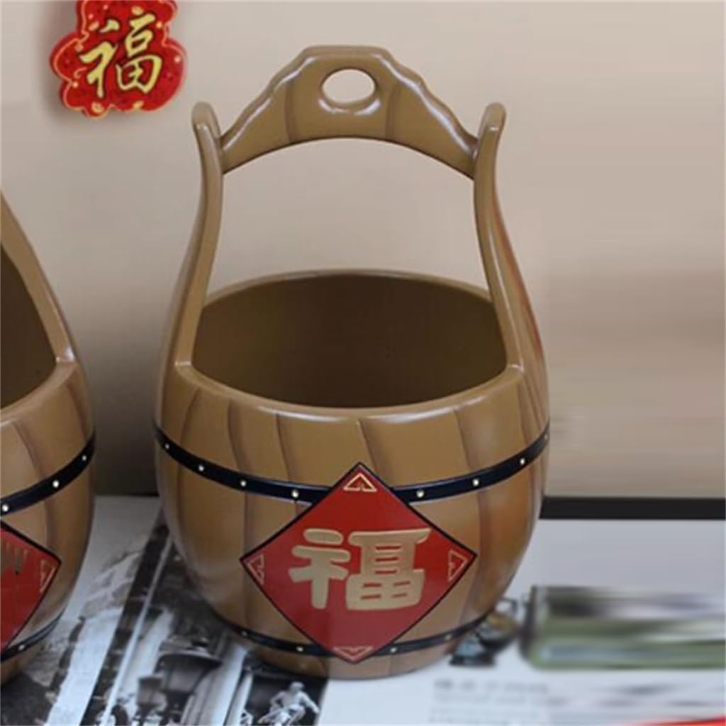 Chinese ceramic bucket storage and decoration home accessories storage tank bookshelf living room Bogu shelf