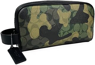 [コーチ] COACH バッグ クラッチバッグ セカンドバッグ ポーチ CM034 スモール トラベル キット シグネチャー キャンバス ウイズ カモ プリント グリーン マルチ QBGRU カモフラ 迷彩 メンズ [アウトレット品] [並行輸入品]