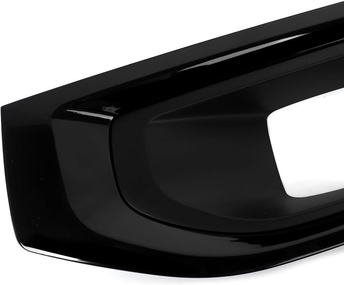 Pair Fog Light Cover Compatible with 2015-2020 GMC Yukon/Yukon XL Gloss Black Side Foglight Bezel Trim Replace for 22936426,22936427
