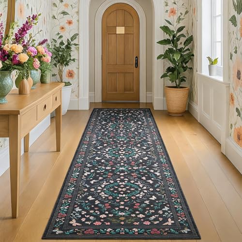 Alfombra Pasillo Washable 2x10 GarveeHome Butterfly miniatura 2