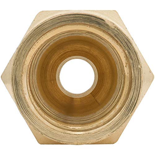 4Lifetimelines Brass Brake Line Union, 3/16 (M10X1.0 Inverted), 10/Bag #TOP6