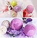AOMGD 15 Set 30 Pieces 60mm DIY Bath Bomb Crafting Mold with 50 pcs 6 x 6 Inch Shrink Wrap Bags,Clear Plastic Fillable Ball Ornament with Hook Wedding Decorations Party Decor