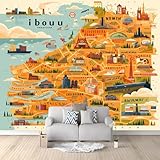 Papier Peint Intissé: Nos peinture murale sont fabriquées à partir de nouveaux matériaux non tissés, sans formaldéhyde, inodores et imperméables. Haute résistance à la lumière, pas de décoloration, excellente ténacité et toucher. Le matériau non tissé robuste ne s'étire pas et ne se déforme pas et offre une certaine isolation phonique! Les papier peint peuvent parfaitement couvrir les petits défauts du mur