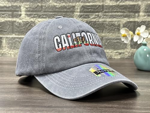 Image of California Bear Republic Baseball Cap for Men and Women | California Pride, Classic Baseball Cap Design, Detailed Embroidered Finish, Comfortable Adjustable Fit