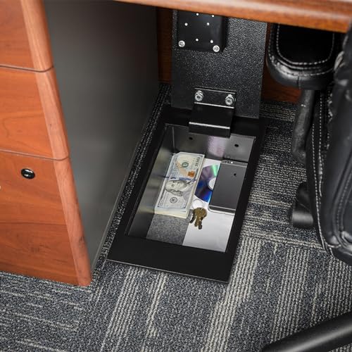 Barska 0.22 Cu. Ft. Hidden Floor Safe with Key Lock Solid Steel Construction, Concealed Design, Dual Locking Bolts Secure Storage for Home, Business, Jewelry, Cash & Valuables by Barska - Image 4