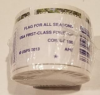 USPS Forever A Flag for All Seasons Postage Stamps (Self-Adhesive Roll of 100 Postage Stamps)