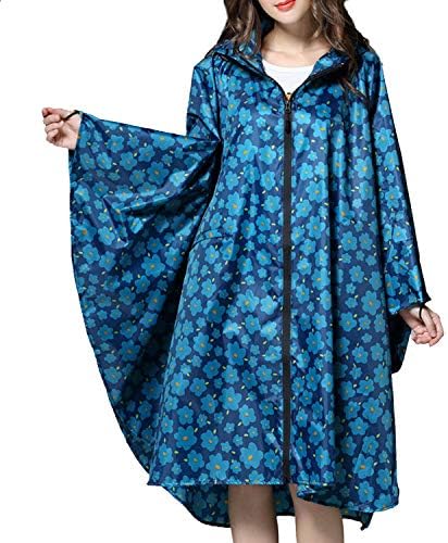 Waterdichte wandelponcho MH100 voor kinderen blauw Waterdichte wandelponcho MH100 voor kinderen blauw
