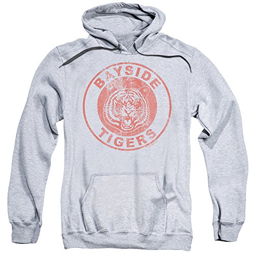 Saved by The Bell NBC TV Series Tigers Adult Pull-Over Hoodie Gray image 2