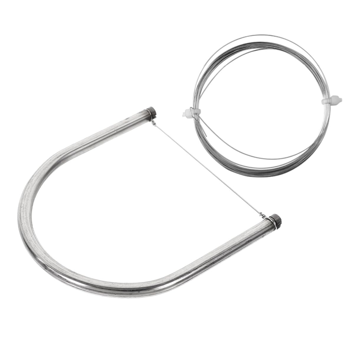 Zerodeko Outil de Coupe pour Poterie en Acier Inoxydable Argenté, Pratique et Facile à Nettoyer, pour Modelage d'argile en Céramique, 1 Set pour Débutants et Professionnels