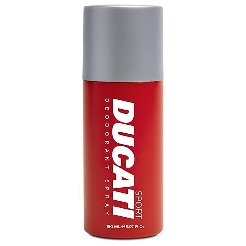 Ducati Sport by Ducati - Desodorante para hombres - Aroma ámbar Fougere - Se abre con lavanda, bergamota y romero - Mezclado con hoja de violeta y