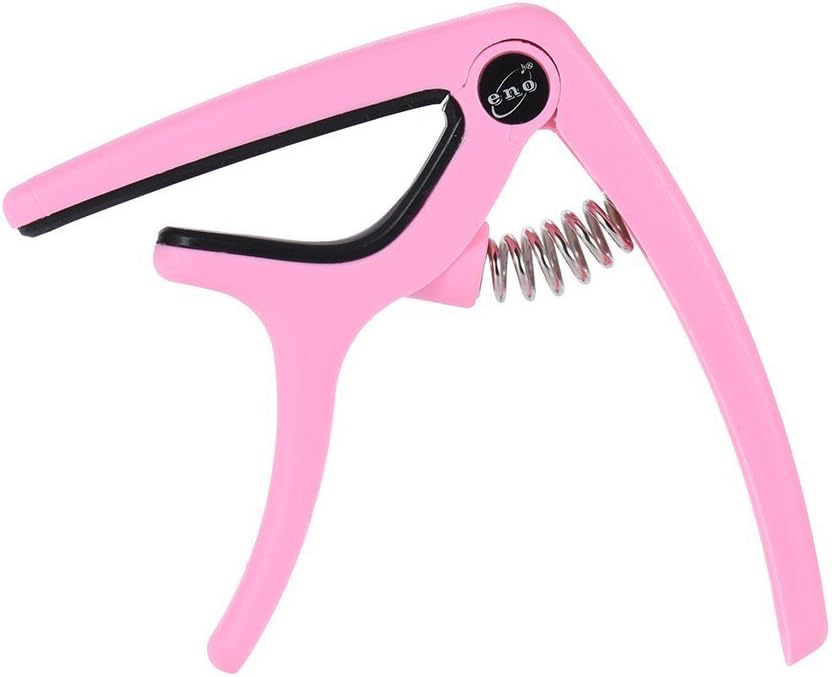 ENO MUSIC Guitar Capo Mini Small Folk Acoustic Guitars Capo, Pink