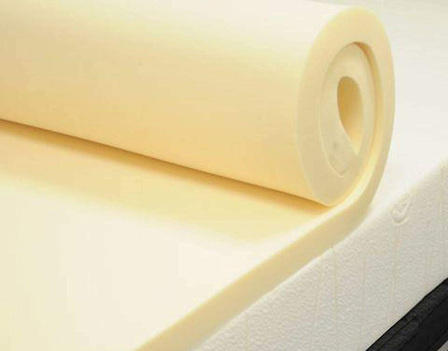 mm08enn Memory Foam Mattress Topper All Depth and Sizes Soft Contour Memory Foam (4ft 3" Depth)