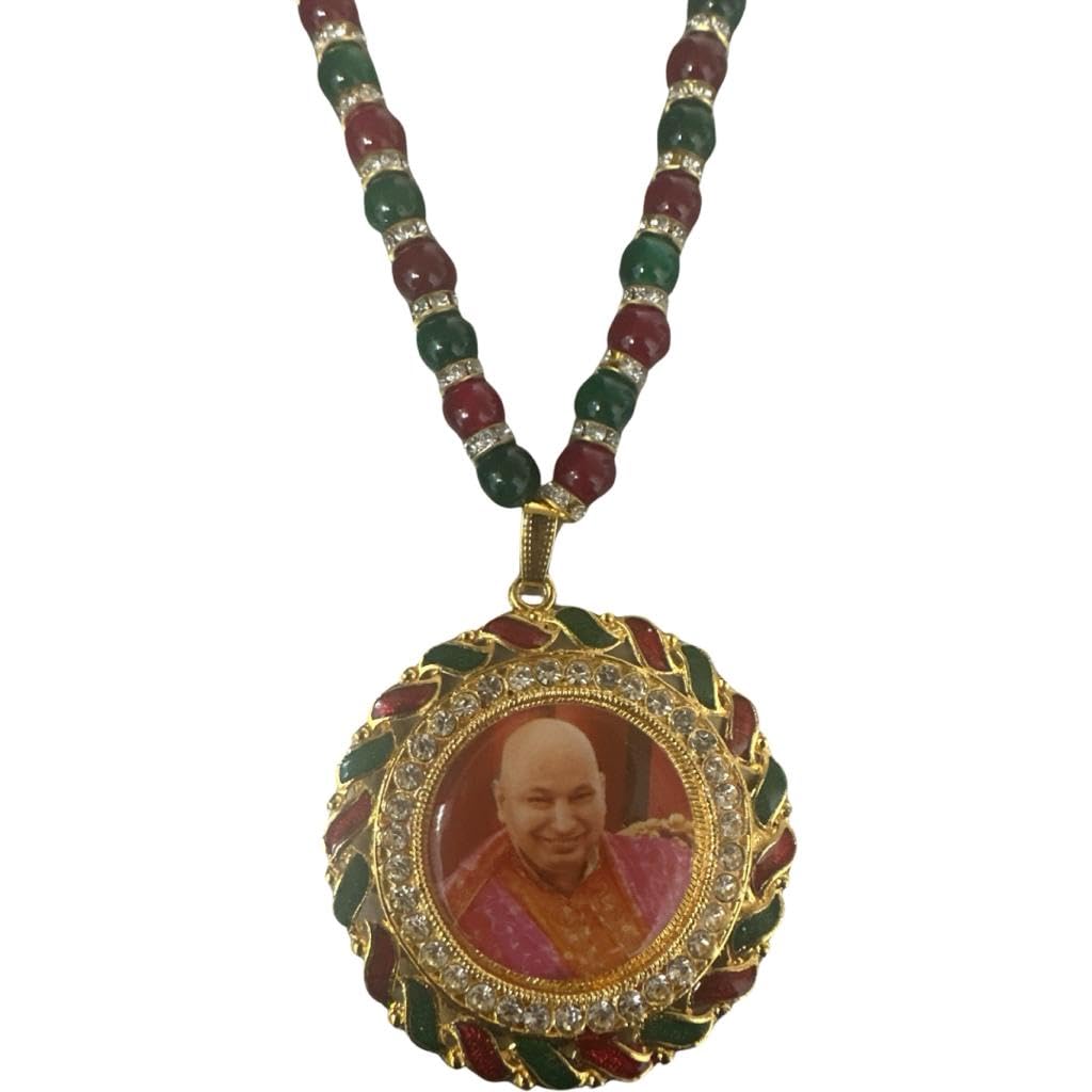 RK Basics Guru Ji Swaroop Photo Locket Pendant Necklace Beads Stone Mala Gold-Plated Metal Pendant Set Blessings Always Guruji For Womens (B0CP2C23DG) Amazon Price History, Amazon Price Tracker